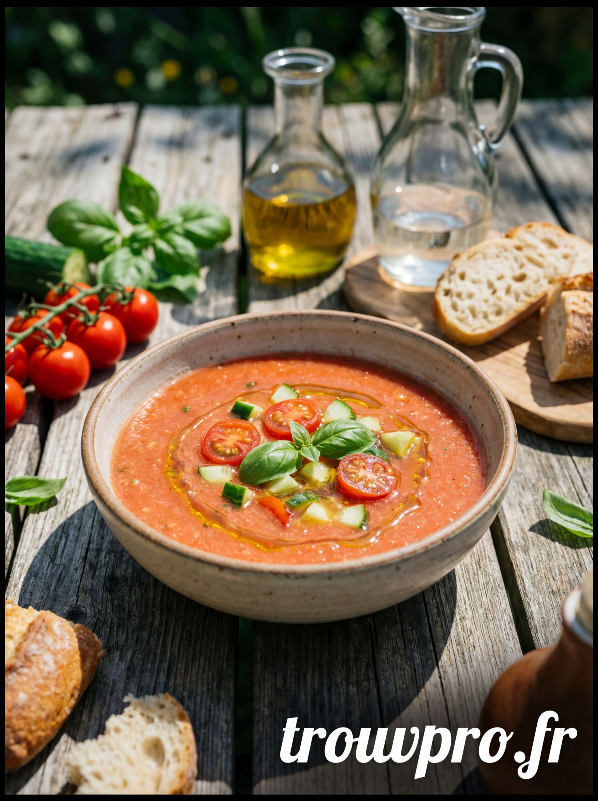 Soupe froide de tomate