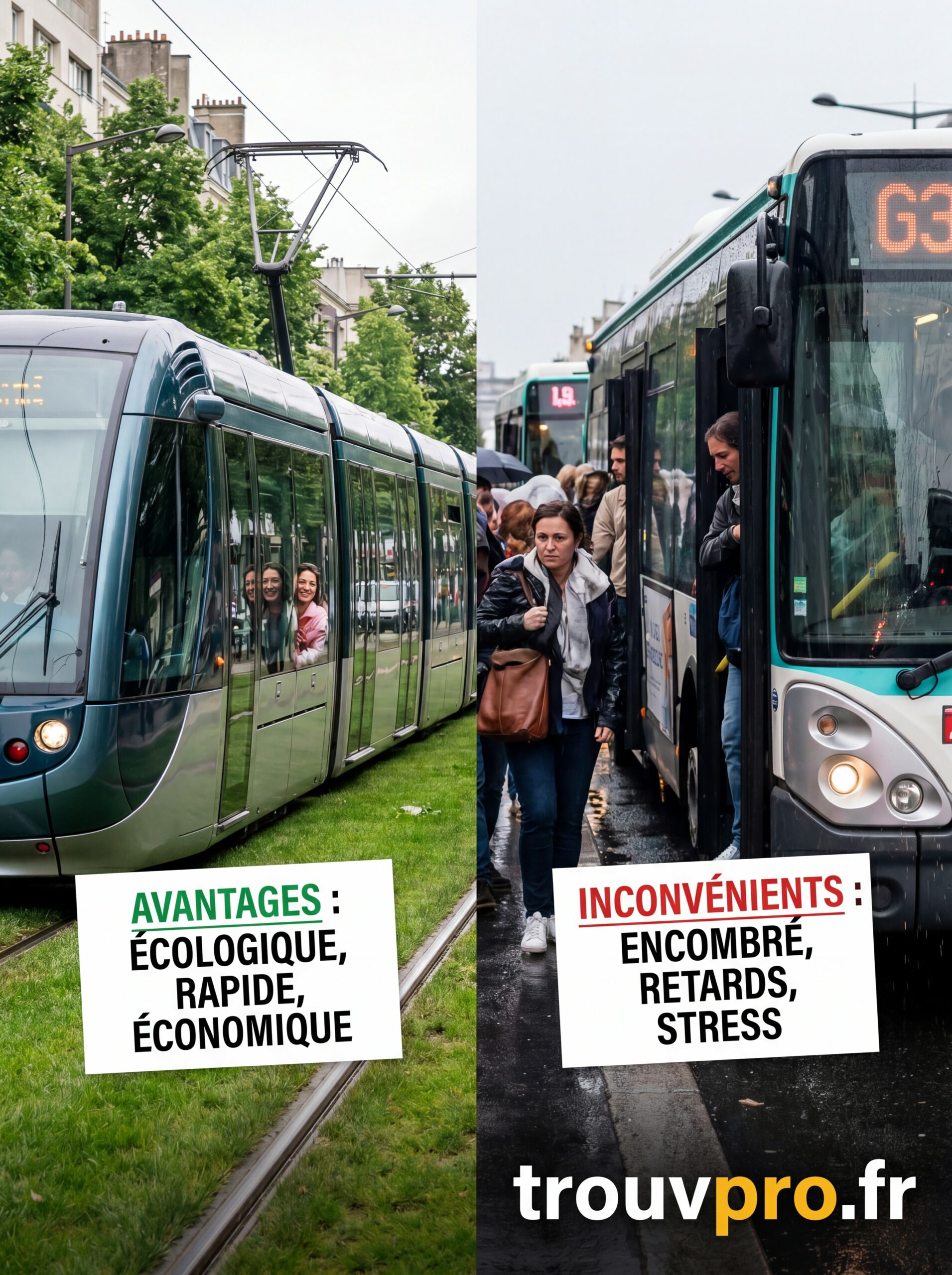 Les transports en commun : avantages et inconvénients