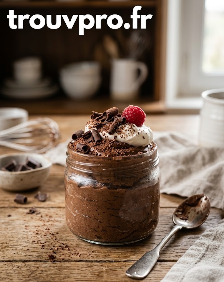 Mousse au chocolat rapide