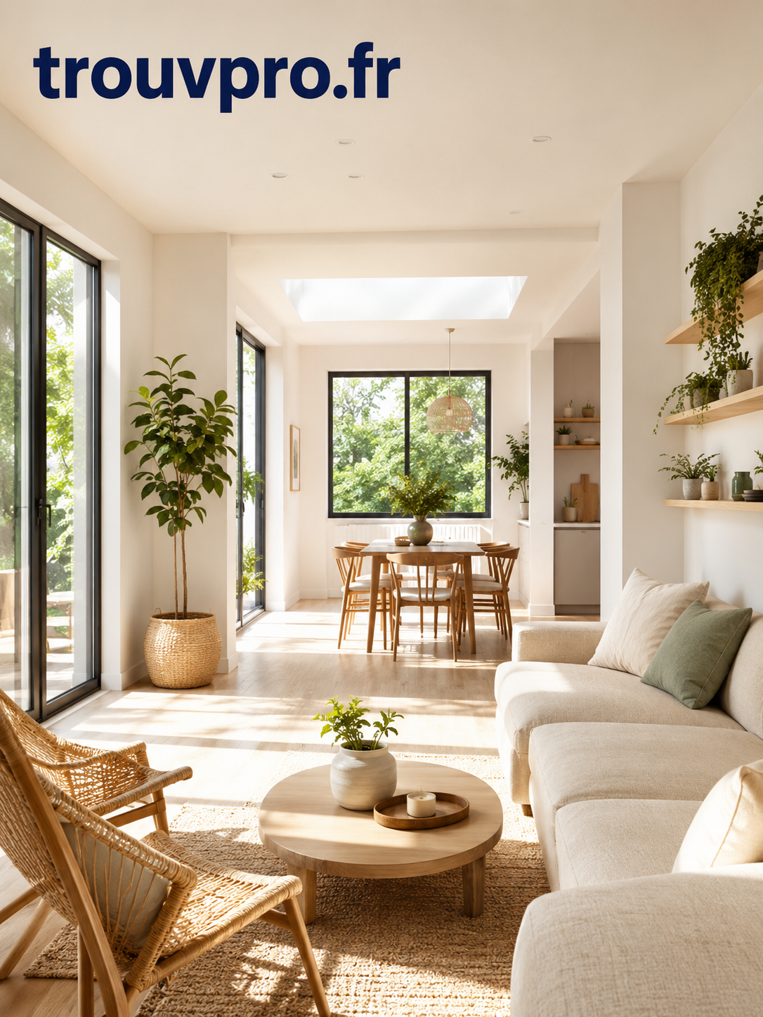 Aménagement intérieur pour plus de luminosité