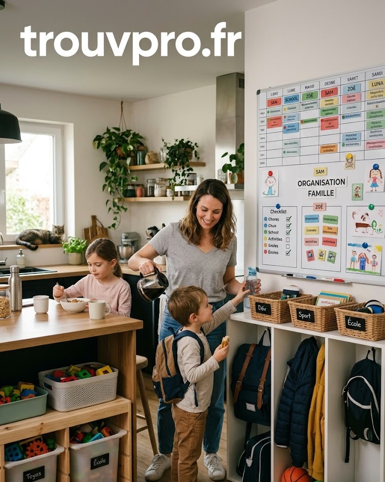Organisation du quotidien avec des enfants