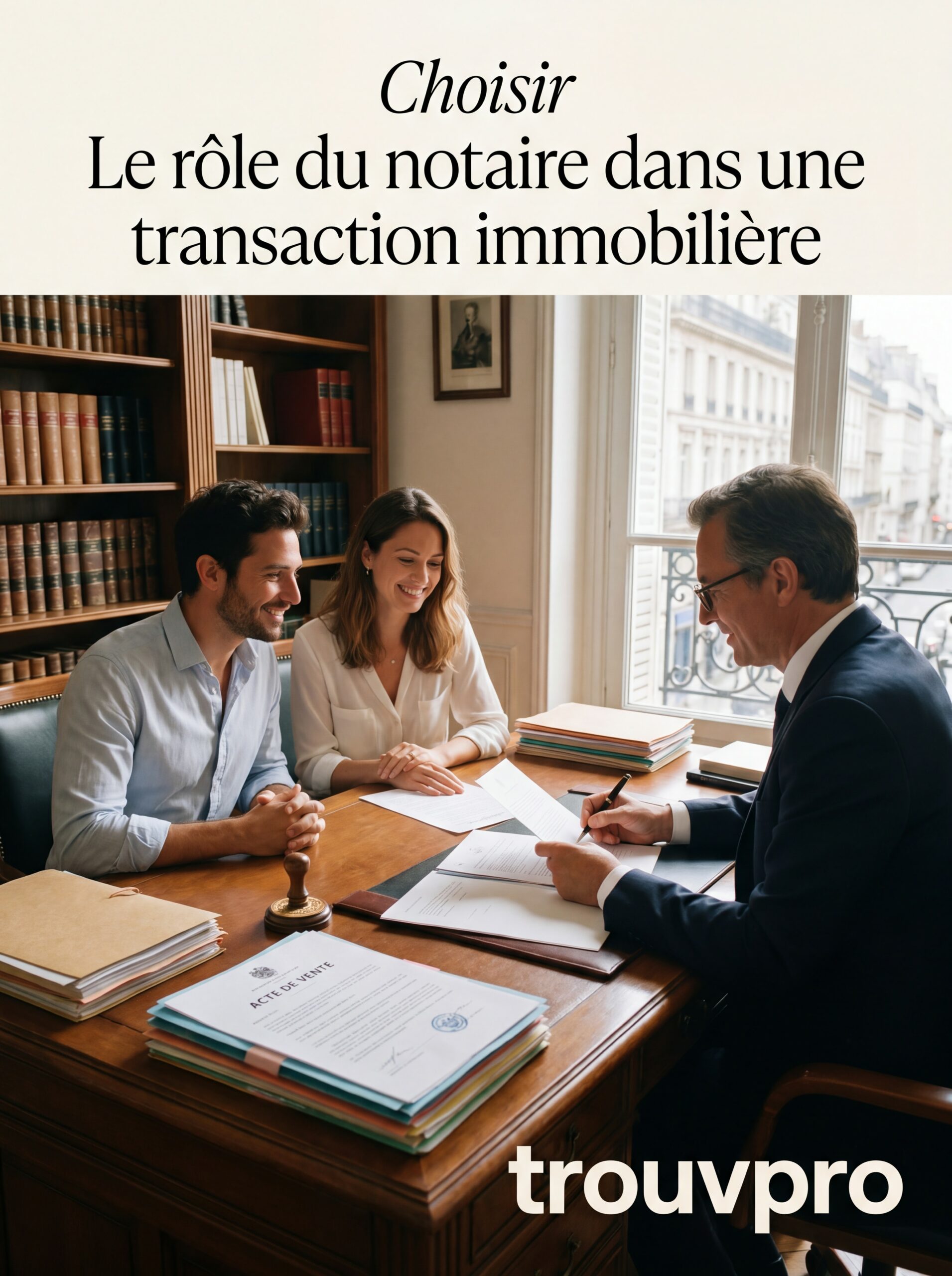 Le rôle du notaire dans une transaction immobilière