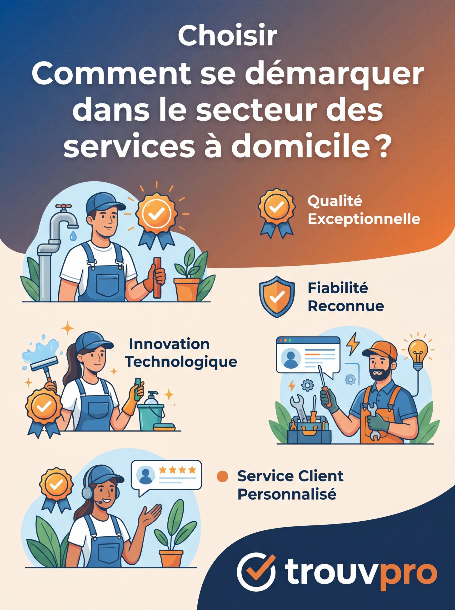 Comment se démarquer dans le secteur des services à domicile ?