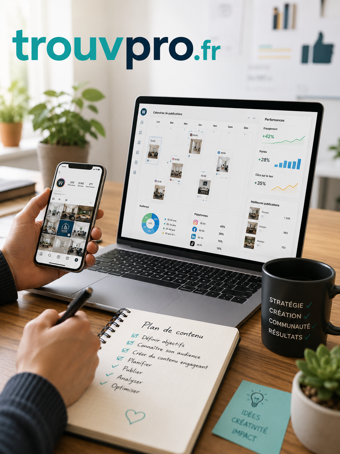 Gestion des réseaux sociaux pour entreprise