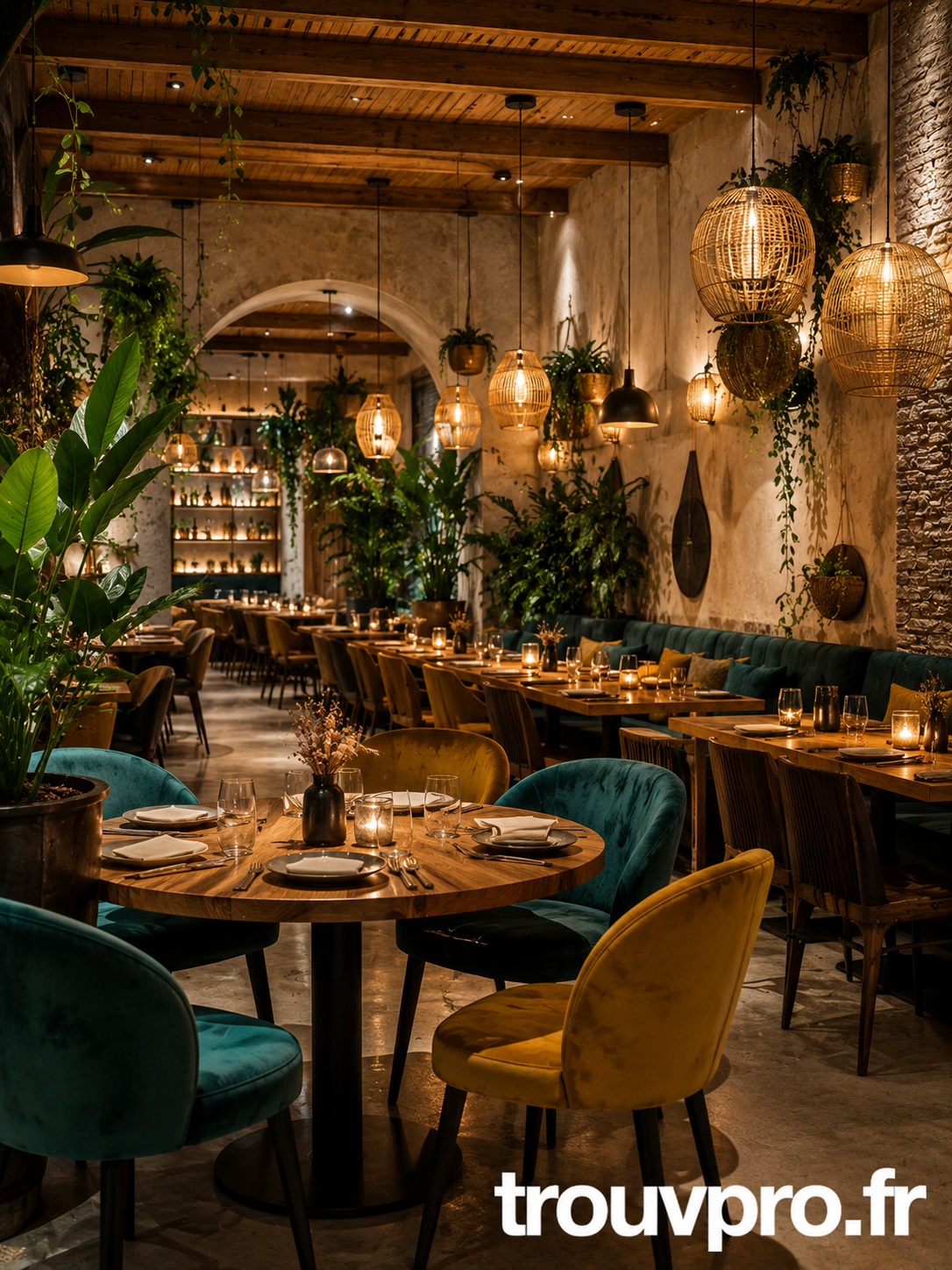 La décoration des restaurants qui attire