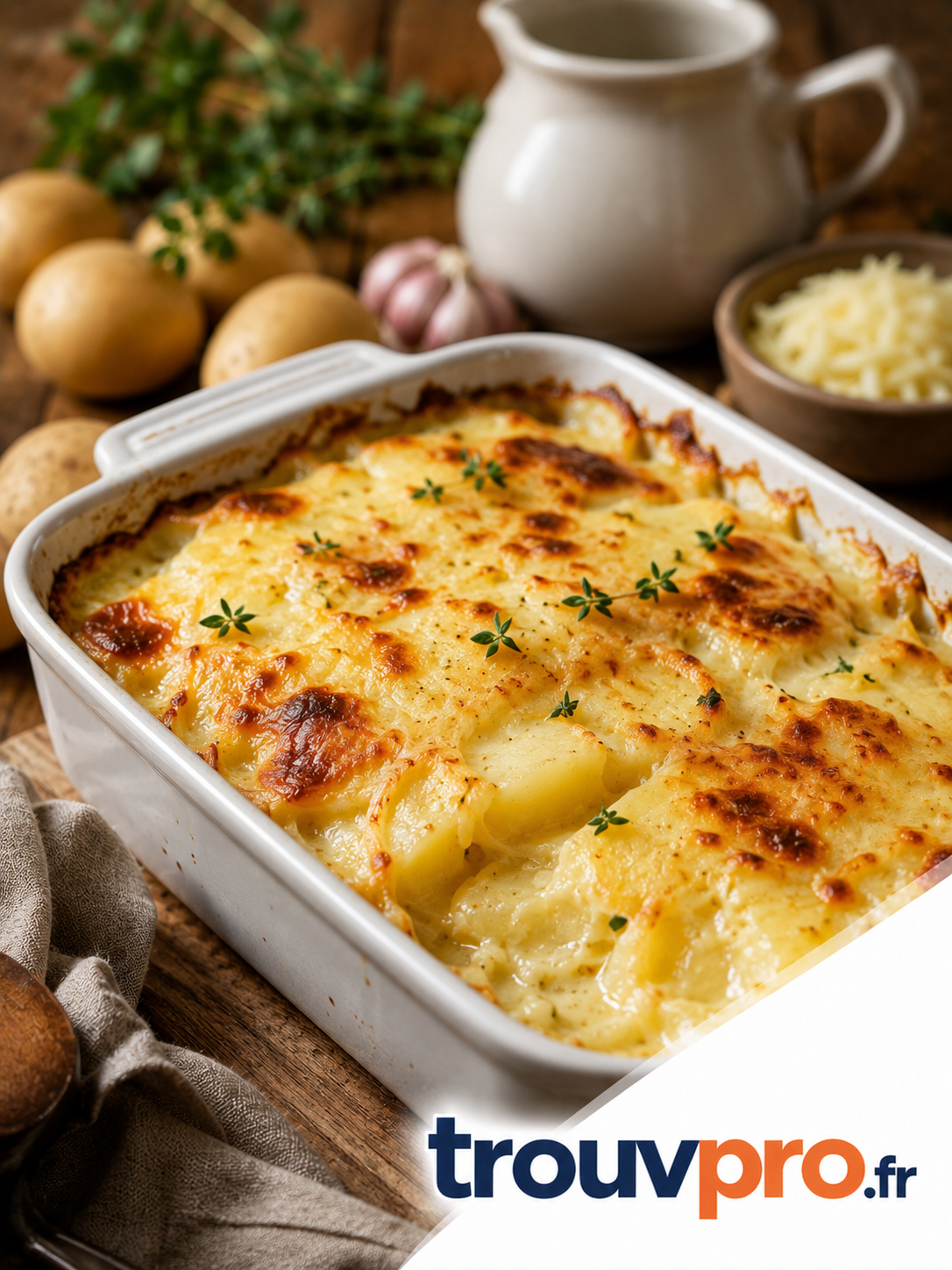 Gratin de pommes de terre crémeux : un accompagnement gourmand qui plaît à toute la famille
