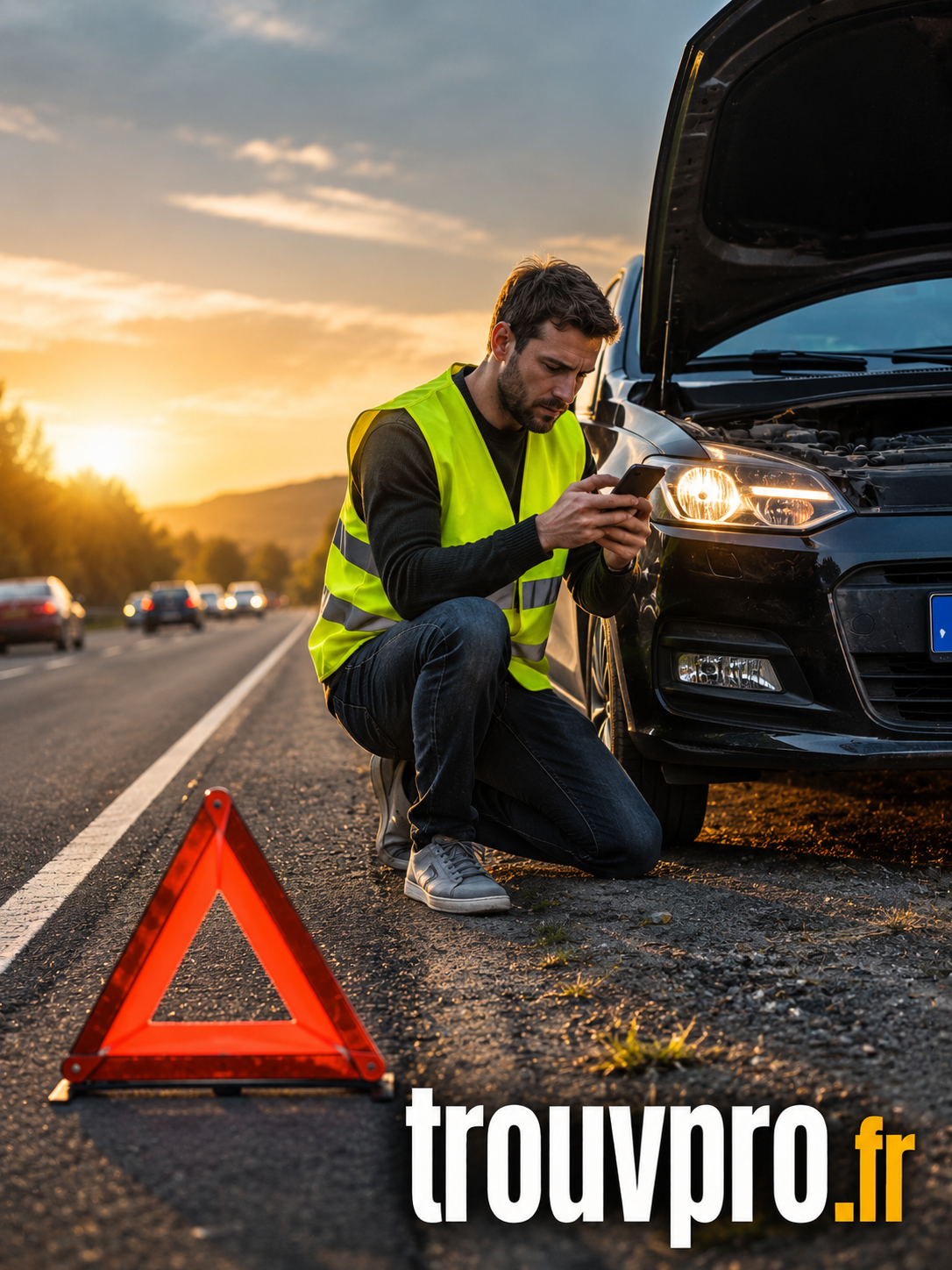 Les bons réflexes en cas de panne sur la route