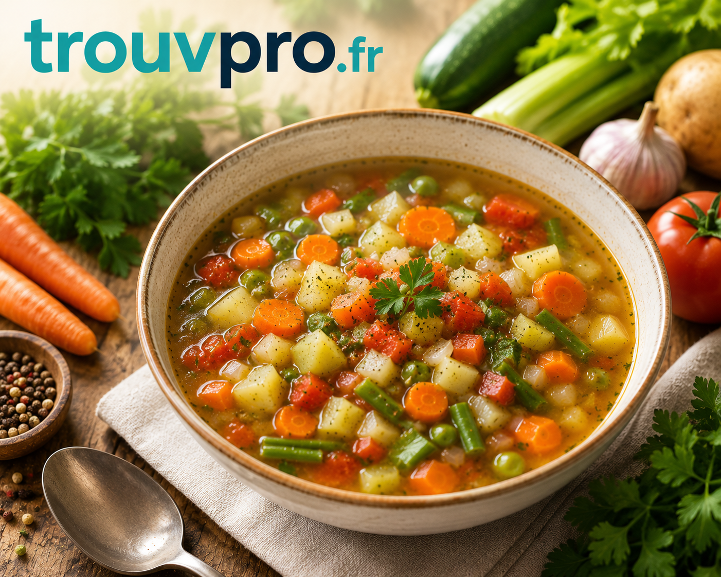 Soupe de légumes maison