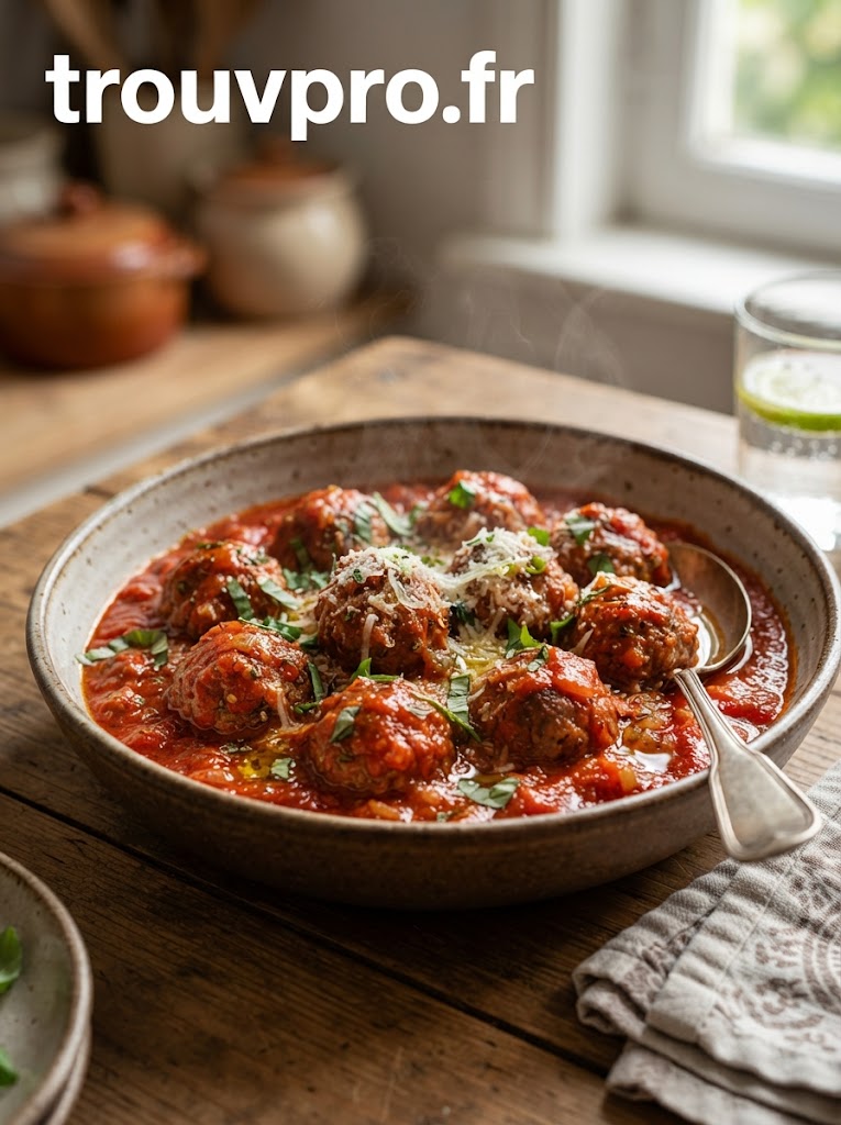 Boulettes de viande sauce tomate
