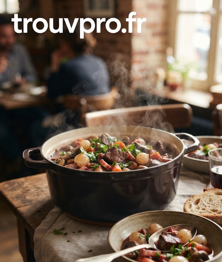 Bœuf bourguignon : le grand classique de la cuisine française aux saveurs authentiques