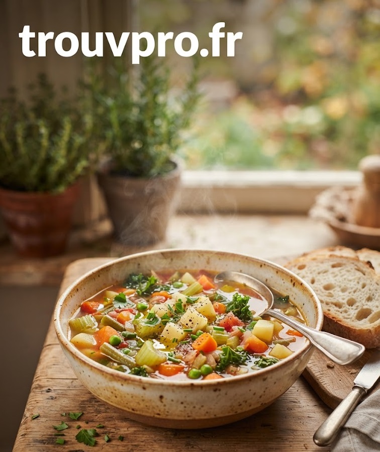 Soupe de légumes maison : une recette saine, réconfortante et pleine de saveurs pour toutes les saisons