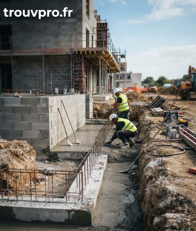 Des fondations bien réalisées garantissent la stabilité de toute construction.