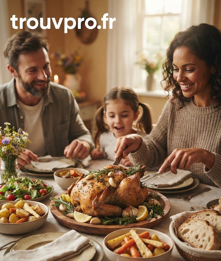 Poulet rôti aux herbes : une recette simple, savoureuse et conviviale pour toute la famille