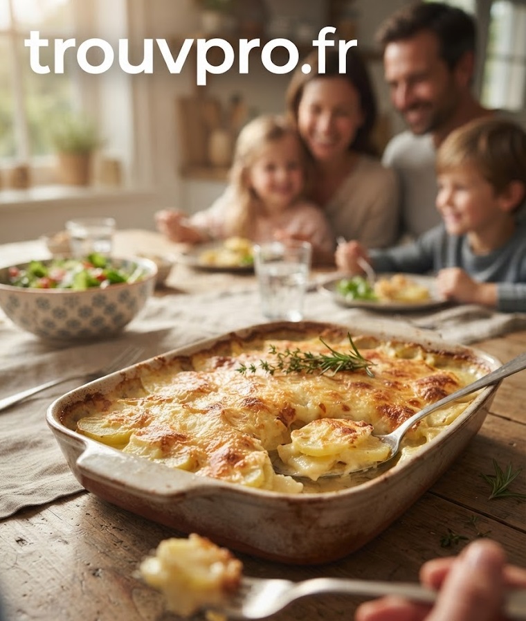Gratin de pommes de terre : une recette fondante et réconfortante qui plaît à toute la famille