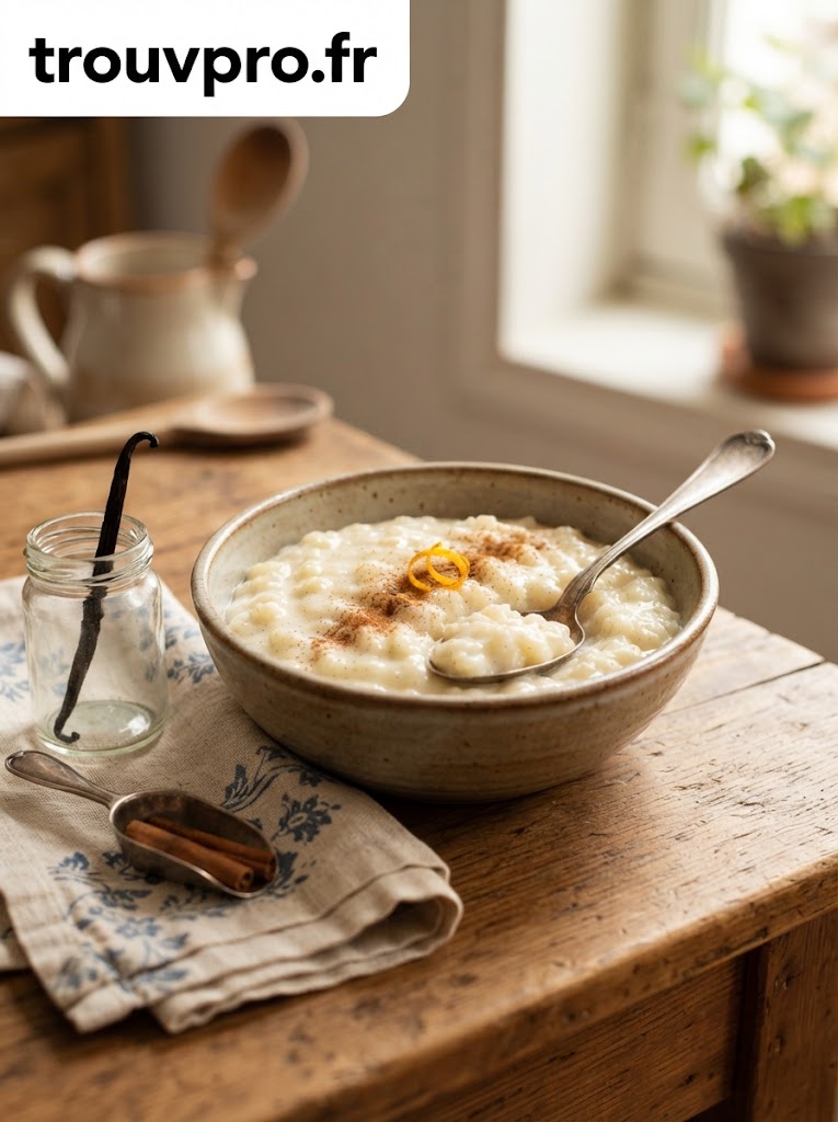 Riz au lait vanillé : une recette traditionnelle douce et réconfortante