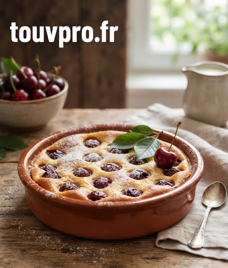 Clafoutis aux cerises : un dessert traditionnel, moelleux et plein de saveurs