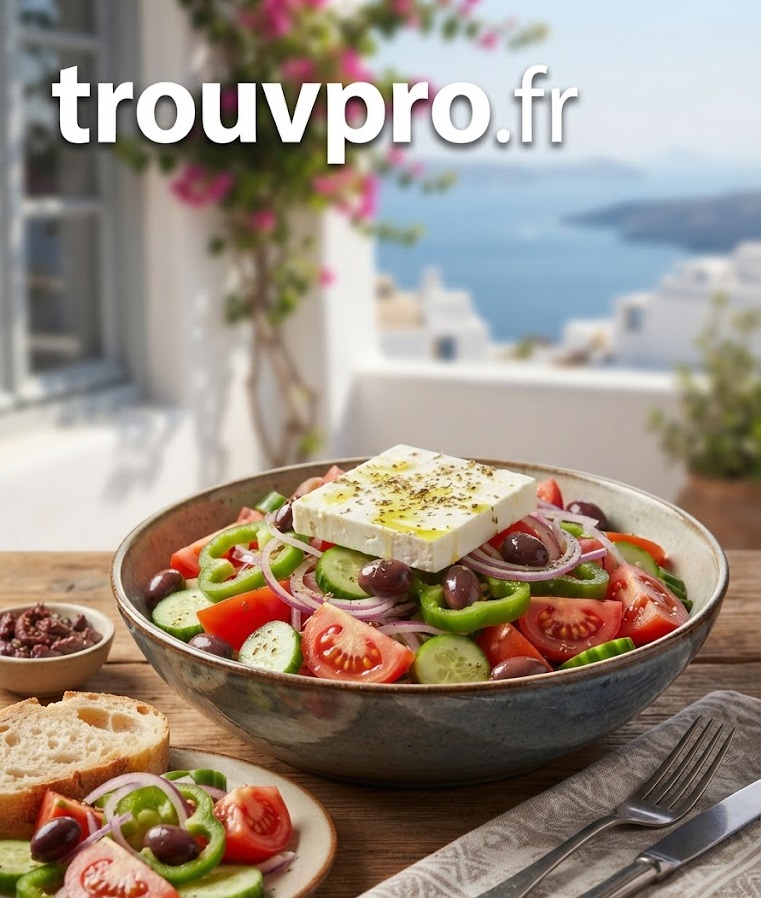 Salade grecque : une recette méditerranéenne fraîche, colorée et pleine de saveurs