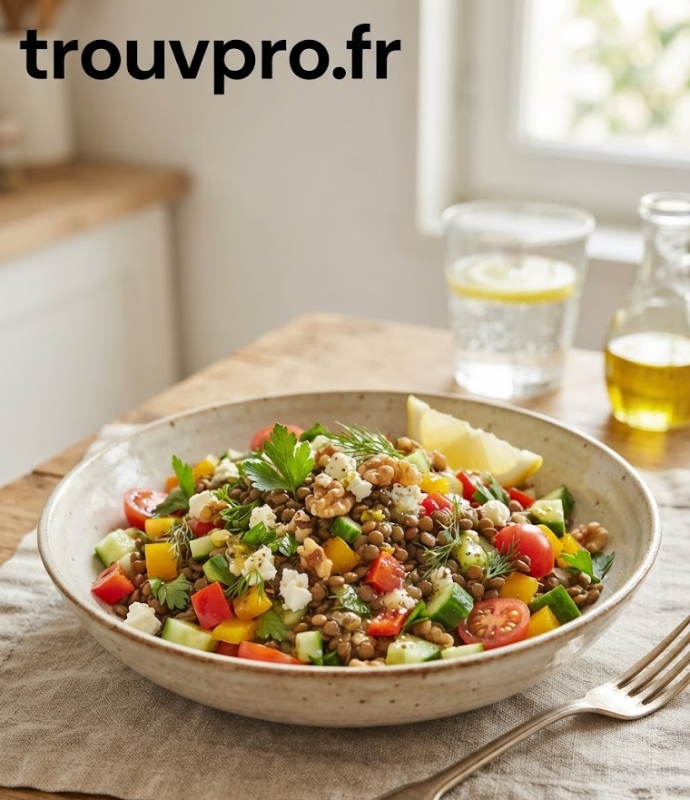 Salade de lentilles : une recette saine, gourmande et riche en protéines pour toutes les saisons