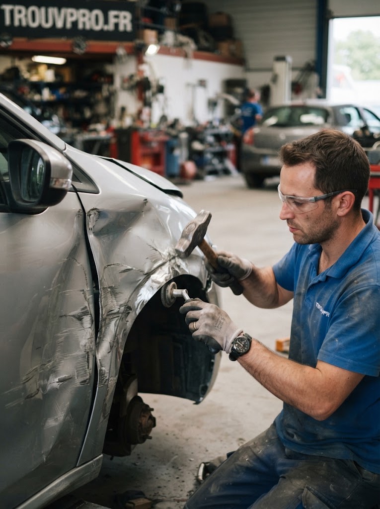 Réparer une carrosserie après un accident