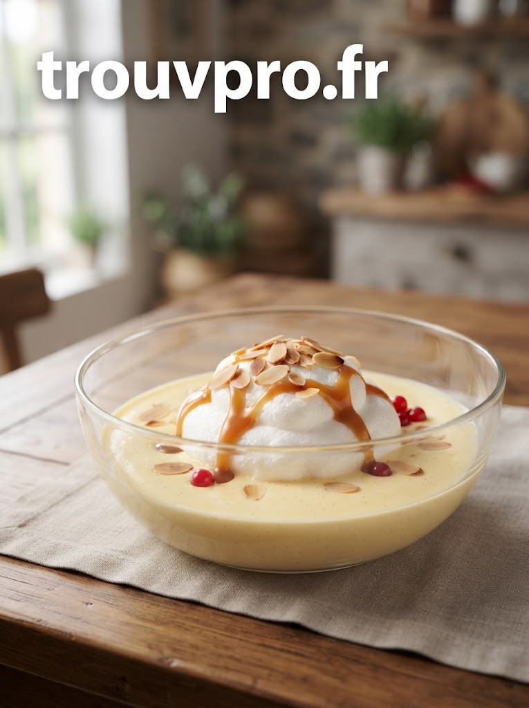 Île flottante : un dessert léger et délicatement gourmand