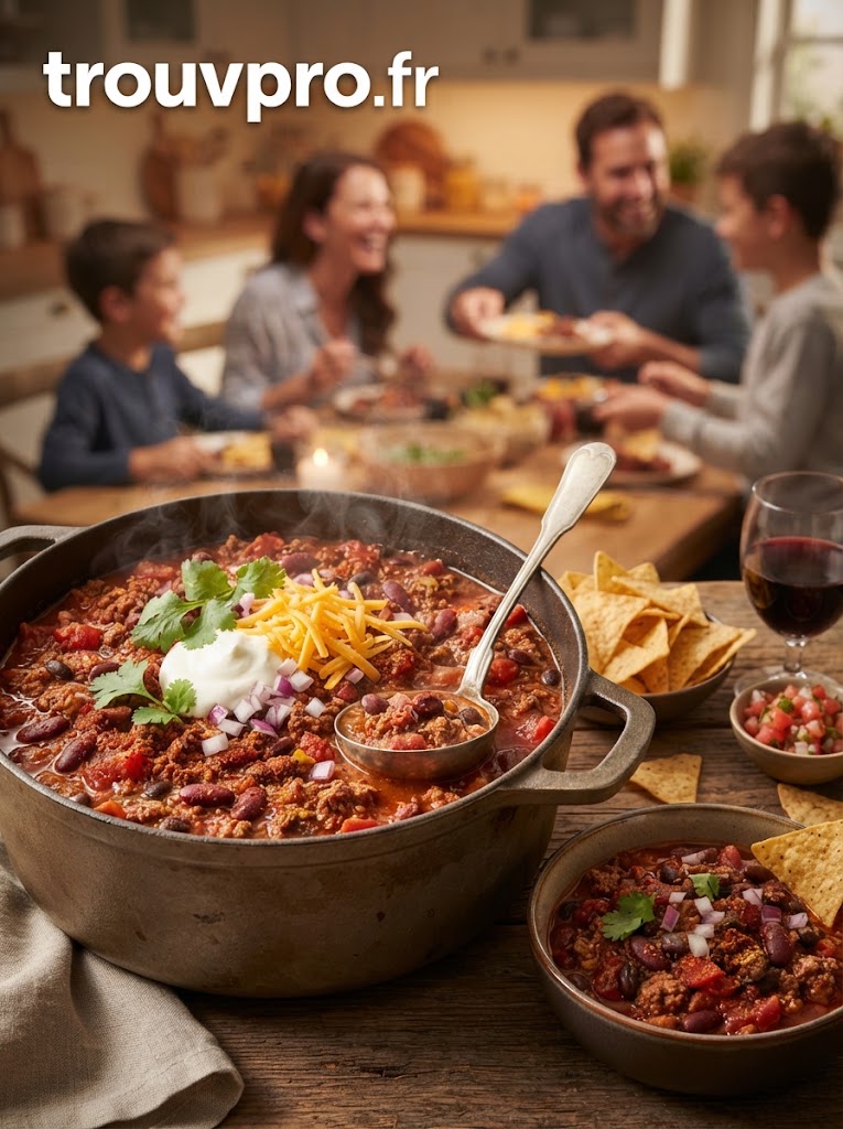 Chili con carne facile : un plat généreux et convivial