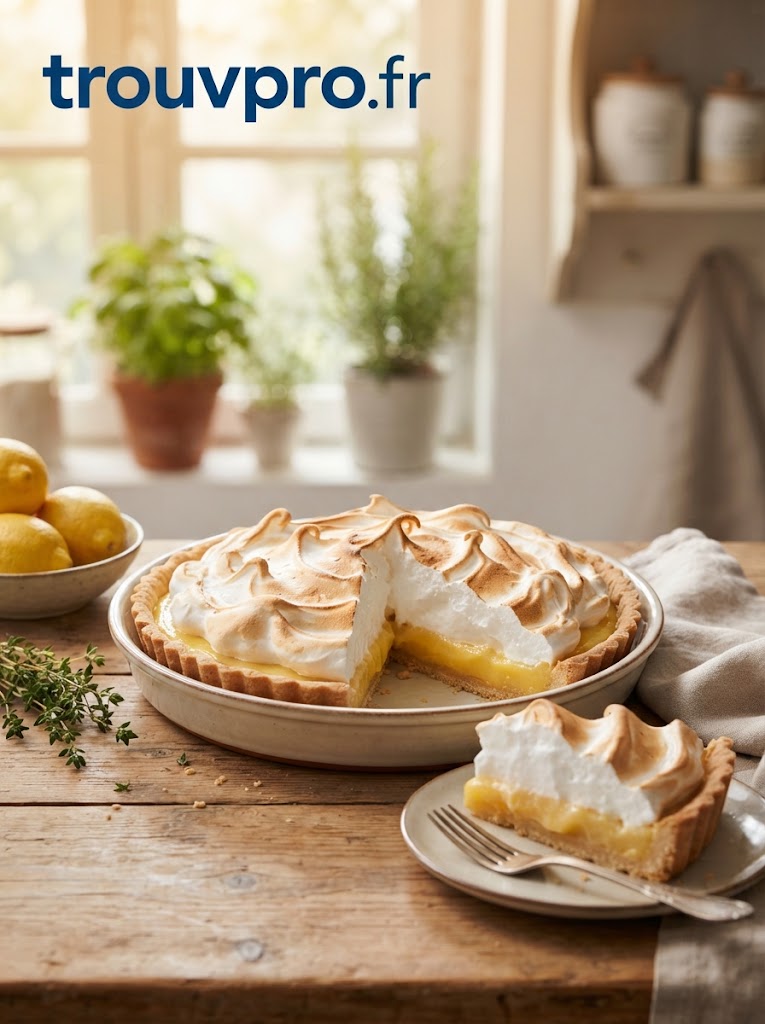 Tarte au citron meringuée : une douceur fraîche et gourmande à préparer maison