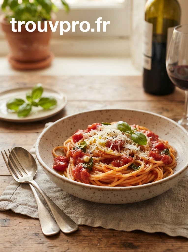Pâtes à la sauce tomate : une recette simple et savoureuse