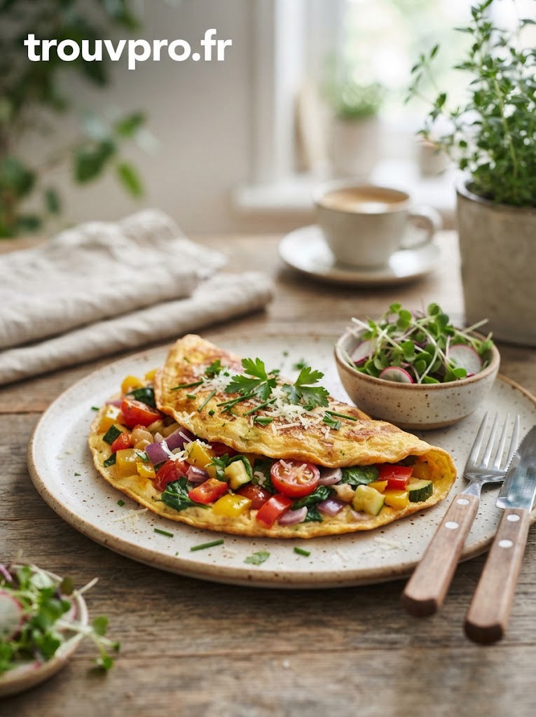 Omelette aux légumes