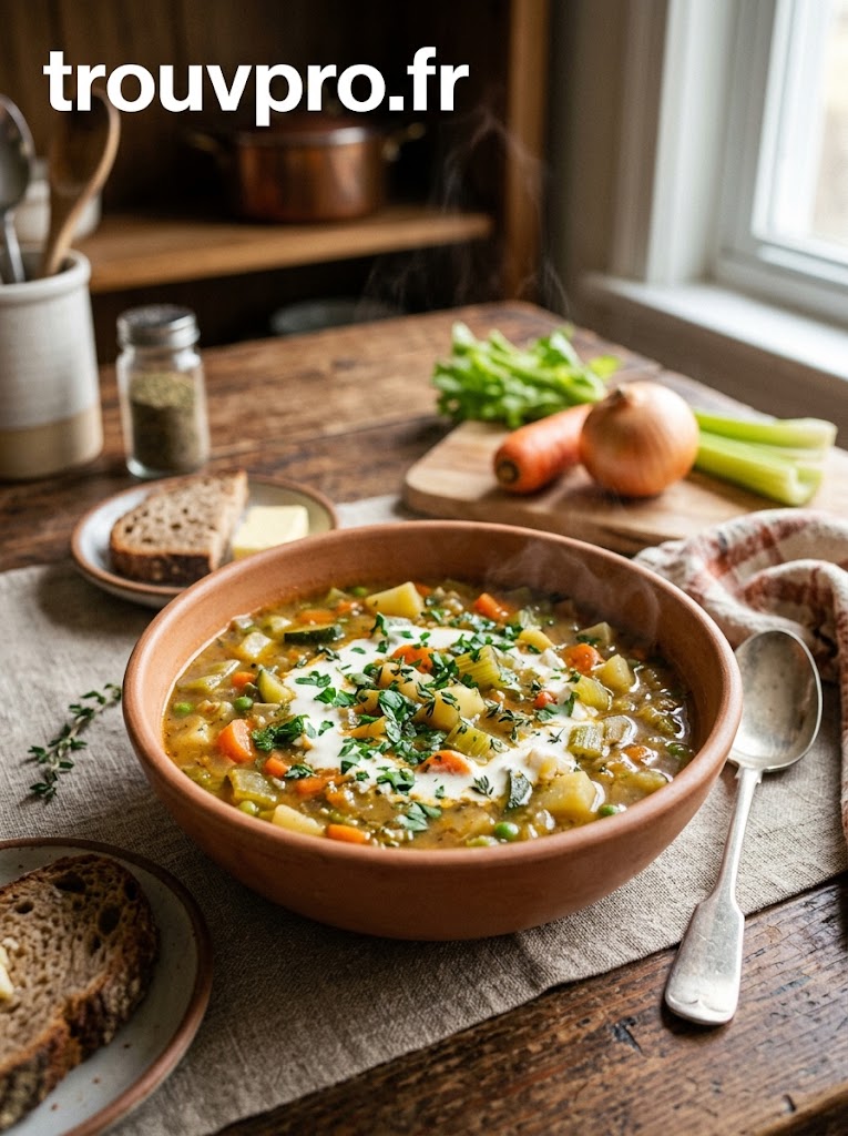 Soupe de légumes maison