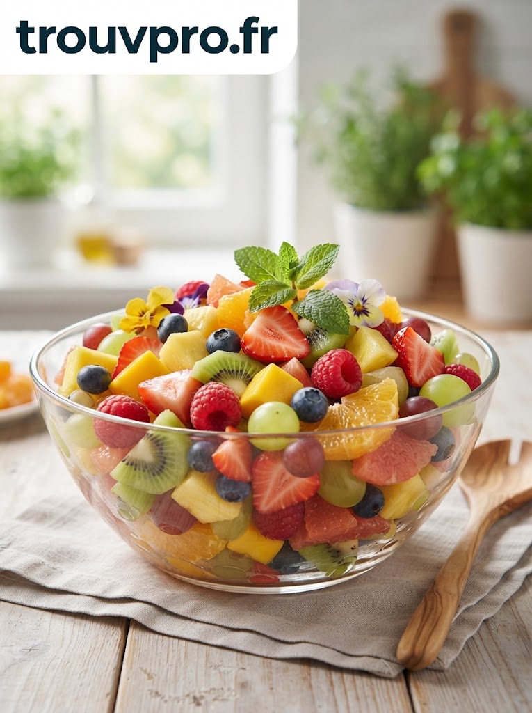 Salade de fruits frais : un dessert coloré, léger et plein de fraîcheur