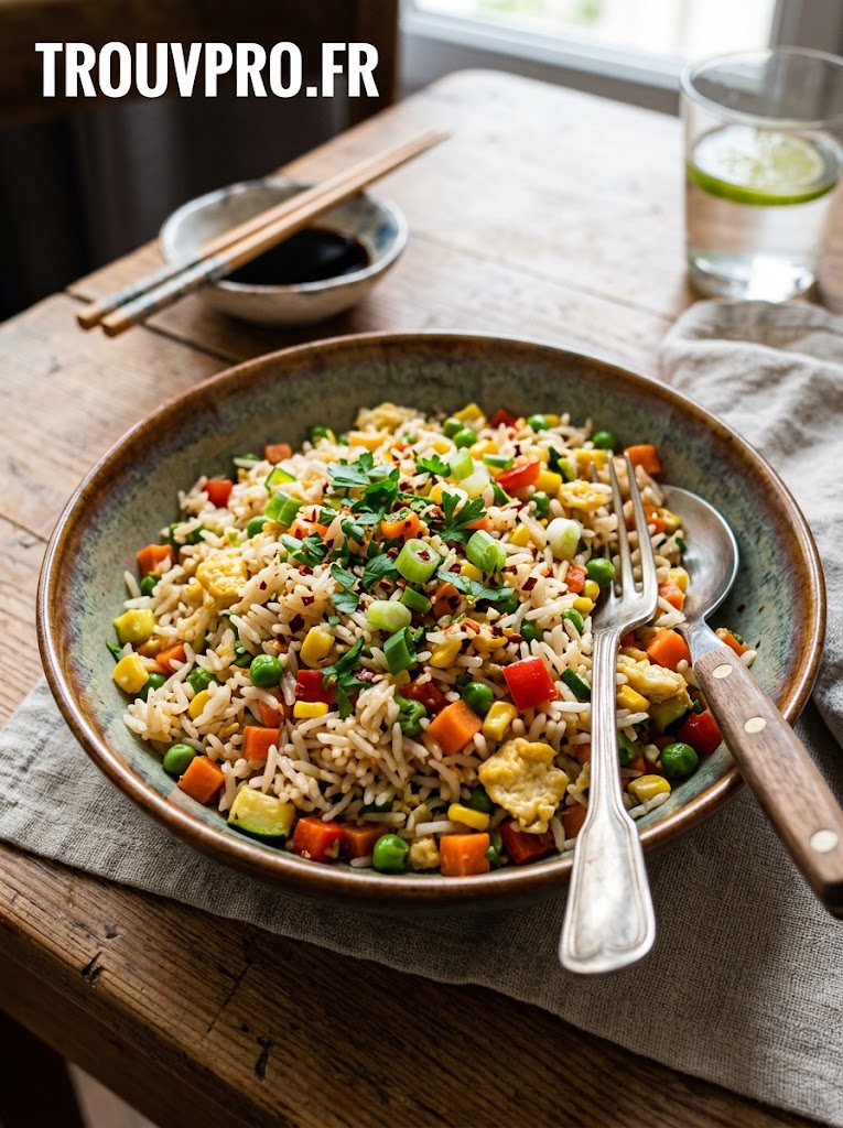 Riz sauté aux légumes : une recette simple, rapide et économique