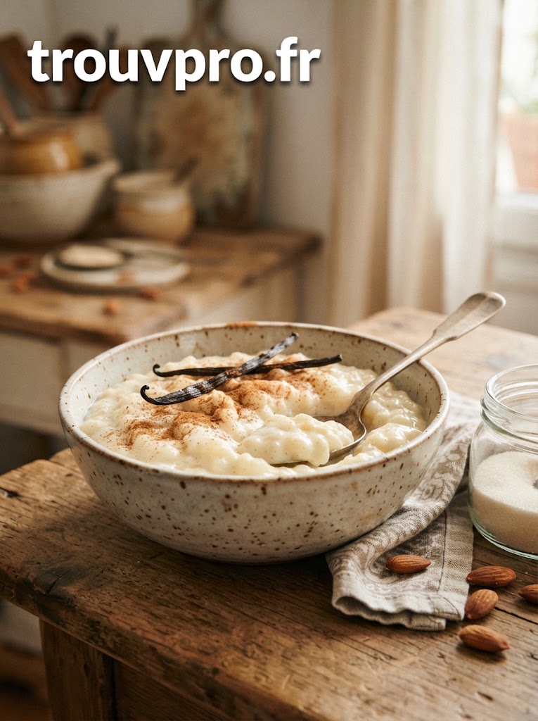 Riz au lait vanillé : un dessert traditionnel doux et réconfortant
